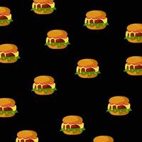 Cheeseburger background vector