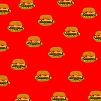 hamburgers pattern vector