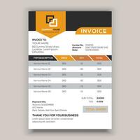 Business corporate creative invoice template. Business invoice for your business, print ready invoice template. vector