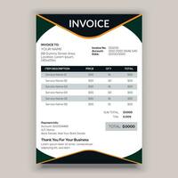 Business corporate creative invoice template. Business invoice for your business, print ready invoice template. vector