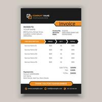 Business corporate creative invoice template. Business invoice for your business, print ready invoice template. vector