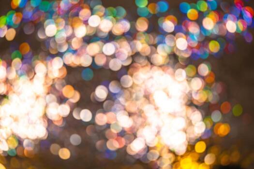 Texture background for overlay or texture design - abstract background with bokeh, defocused color spots and shadows, vintage or retro color tone photo