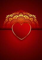 Decorative Valentines Day background design vector