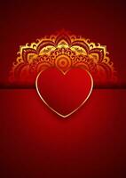 Decorative Valentines Day background design vector