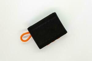 A portable speaker device for playing music with a wireless connection via Bluetooth technology photo