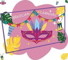 brazilian carnival vector illustration