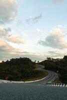 The famous view point and that tourists must stop by to check in at nan. Curvy road looks like number 3. photo