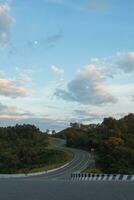 The famous view point and that tourists must stop by to check in at nan. Curvy road looks like number 3. photo