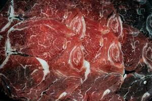 Fresh meat and a beautiful texture pattern photo