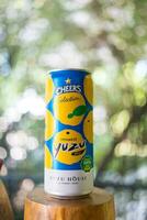 Bangkok, Thailand - December 28, 2023 A canned beer of Cheers Selection Japanese Yuzu. Cheers Selection x Yuzu House photo