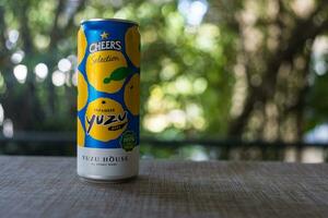 Bangkok, Thailand - December 24, 2023 A canned beer of Cheers Selection Japanese Yuzu. Cheers Selection x Yuzu House photo