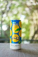 Bangkok, Thailand - December 28, 2023 A canned beer of Cheers Selection Japanese Yuzu. Cheers Selection x Yuzu House photo