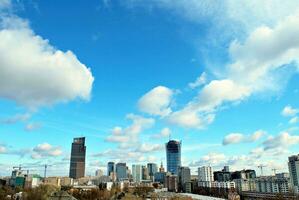 View of modern skyscrapers in the city center. photo