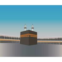 kaaba vector diseño para hajj