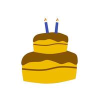 birthday cake illustration vector