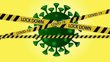 lock down background design vector