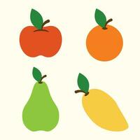 icon of fresh fruit  hand-drawn vector elements