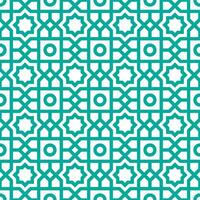 Seamless abstract geometric pattern in Arabian style vector