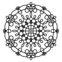 Round Abstract Linear Pattern vector