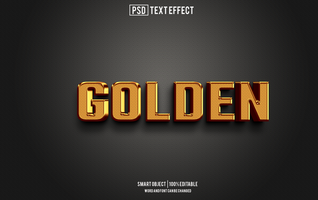 golden text effect, font editable, typography, 3d text. psd template