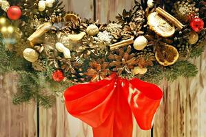 Christmas Decoration Background. photo