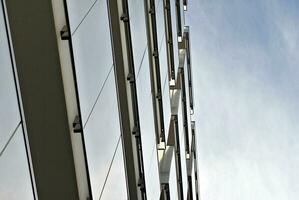 Modern and new apartment building. Multistoried, modern, new and stylish living block of flats. photo