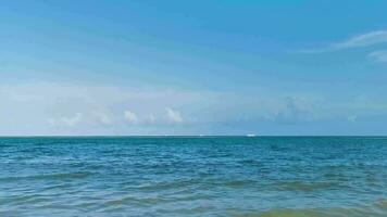 Caraïbes mer plage clair turquoise l'eau playa del Carmen Mexique. video