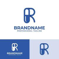 Letter R Capsule Logo, suitable for business related to Capsule or Pill with R initial vector