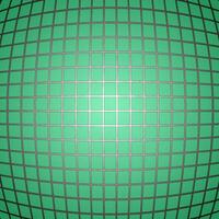 Abstract geometric vector pattern in the form of green squares on a glowing background