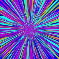 Vector abstract pattern in the form of multi-colored lines and rays on a purple background