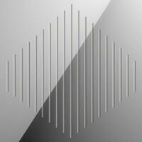 Vector abstract monochrome geometric pattern in the form of parallel lines and stripes on a gray background