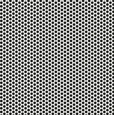 Seamless abstract geometric vector texture in the form of small black circles on a white background