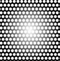 Abstract vector geometric pattern in the form of white circles located on a black metallic background
