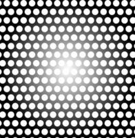 Abstract vector geometric pattern in the form of white circles located on a black metallic background