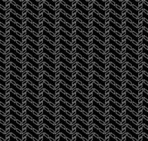 Vector seamless texture in the form of a white geometric pattern on a black background