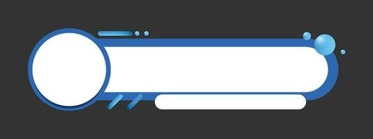 sencillo moderno inferior tercero en azul para televisión espectáculos, transmisión y Perfecto para Noticias vector