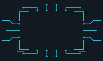 Futuristic interface ui elements. Holographic hud user interface elements, high tech bars and frames. Hud interface icons vector illustration set. Circle and rectangular shape borders