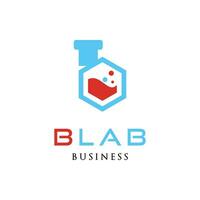 Initial Letter B Laboratory Icon Logo Design Template vector