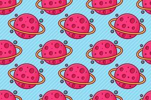 planet seamless pattern vector illustration