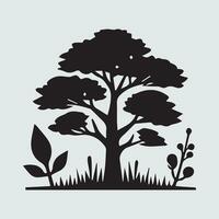 Nature design over gray background, vector illustration.