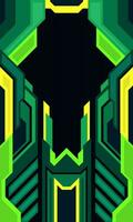 Digital technology abstract background. Flat design futuristic technology wallpaper vector