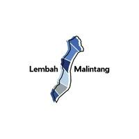 Map - Lembah Malintang, Vector map of Indonesia countries, Isolated on White Background, for your design, business and etc