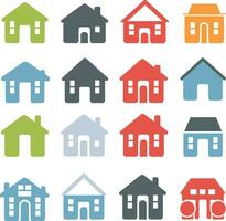 house icon set vector