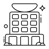 Modern design icon of commercial building vector