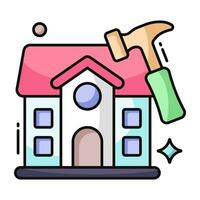 Modern design icon of commercial building vector