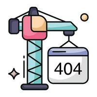 un vector de diseño creativo de error 404