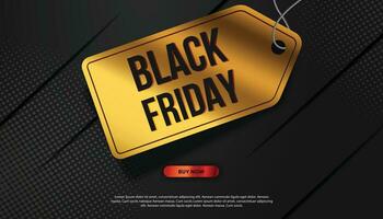 Black Friday background with sale advertising style. On elegant Background vector