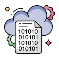 Vector design of cloud binary file