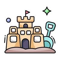 prima descargar icono de castillo vector