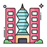 icono de diseño moderno de edificio comercial vector